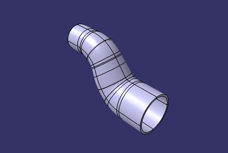 Special-shaped hose, Φ63.5-Φ101, silicone rubber height difference 110mm