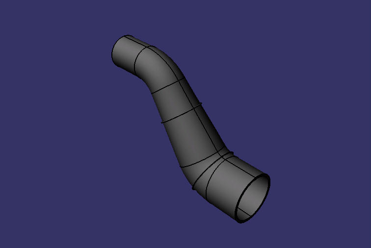 Special-shaped hose, φ63.5/φ101, silicone rubber