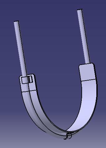 U-shaped bolt, Φ288, without, symmetrical
