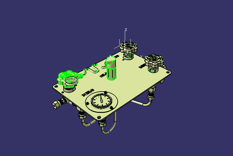 Control panel, snap-on type, NGV1, inlet 6 out 6, Dinghui