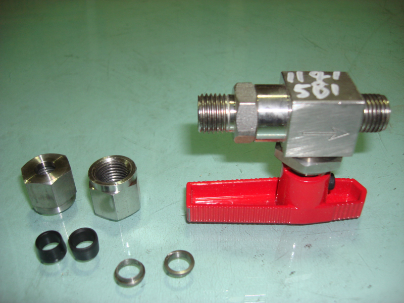 High pressure ball valve φ8 (Lantianda, ISO)