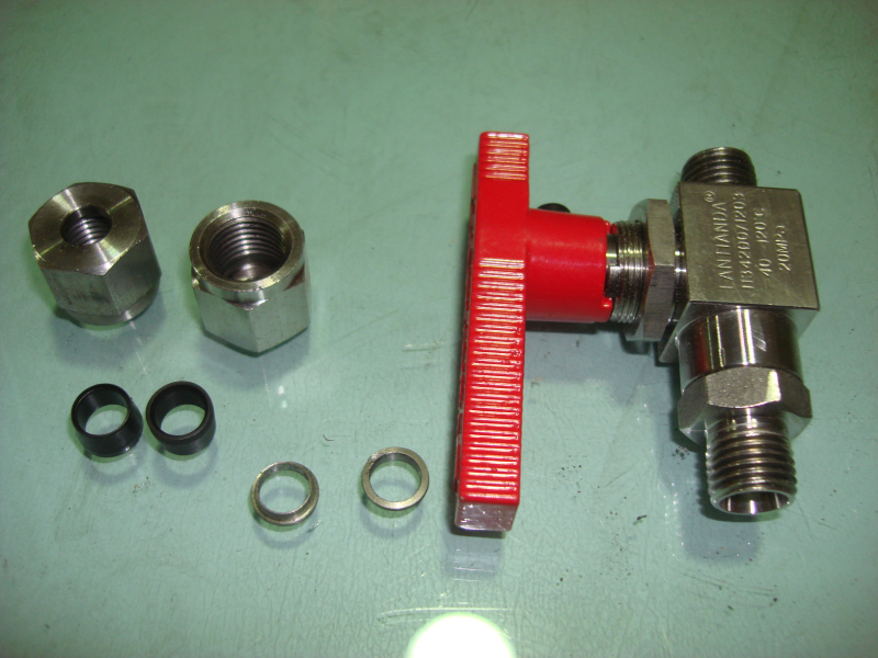 High pressure ball valve φ8 (Lantianda, ISO)-1