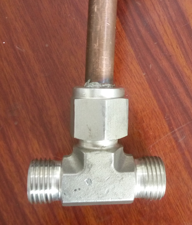 Tee connector (Frui, φ10 copper pipe)