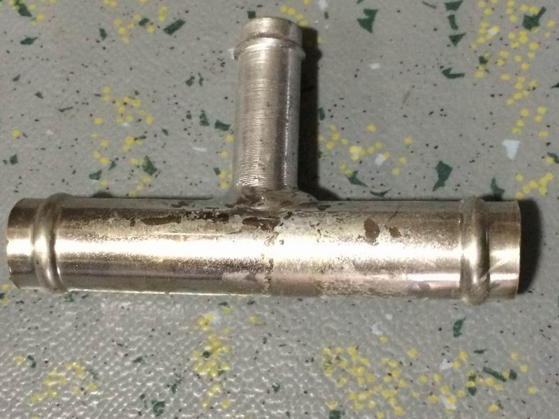 Tee connector (φ19-φ14-φ19)