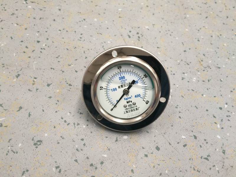 Pressure gauge; 0-40Mpa