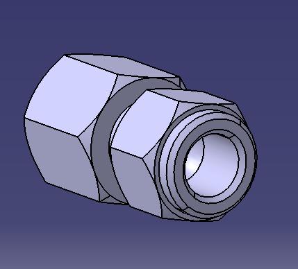 Adapter (φ12 copper pipe—3/4-16UNF)-1