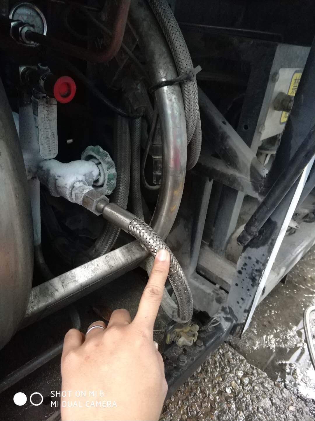 LNG return hose (Furi, M20x1.5-M18x1.5, L=1600)