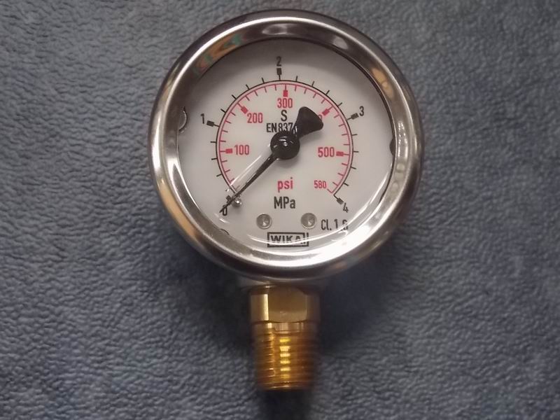 0-2.5MPa radial pressure gauge; available for 1140-01594 generations