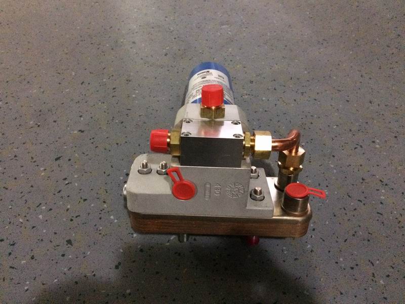 Integrated temperature control filter module