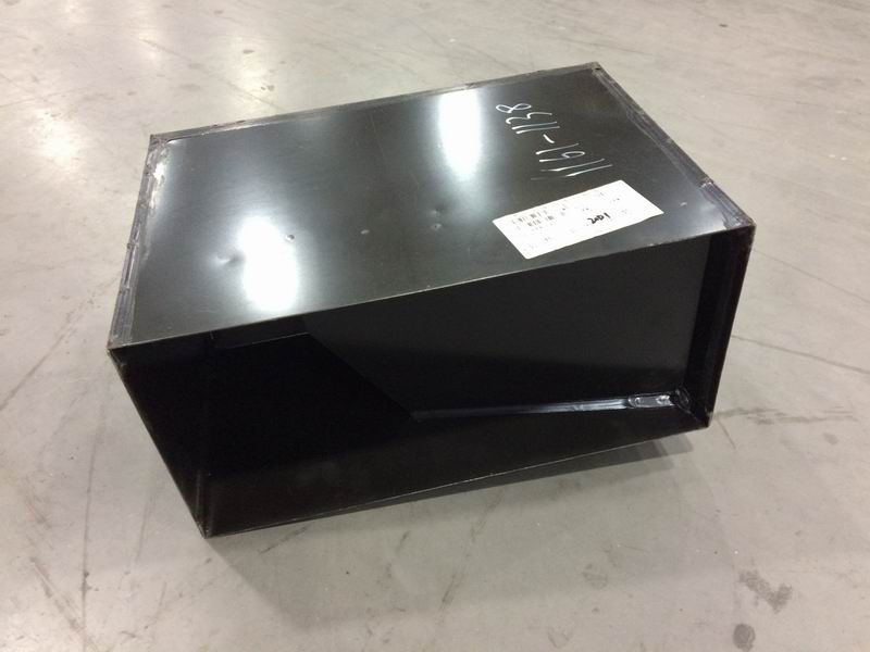 Side-mounted air intake transition box, left side, 150, 437*208-1