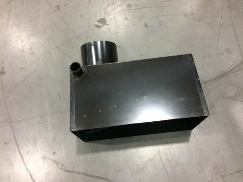 Side-mounted air intake transition box, left side, 150, 437*208-2