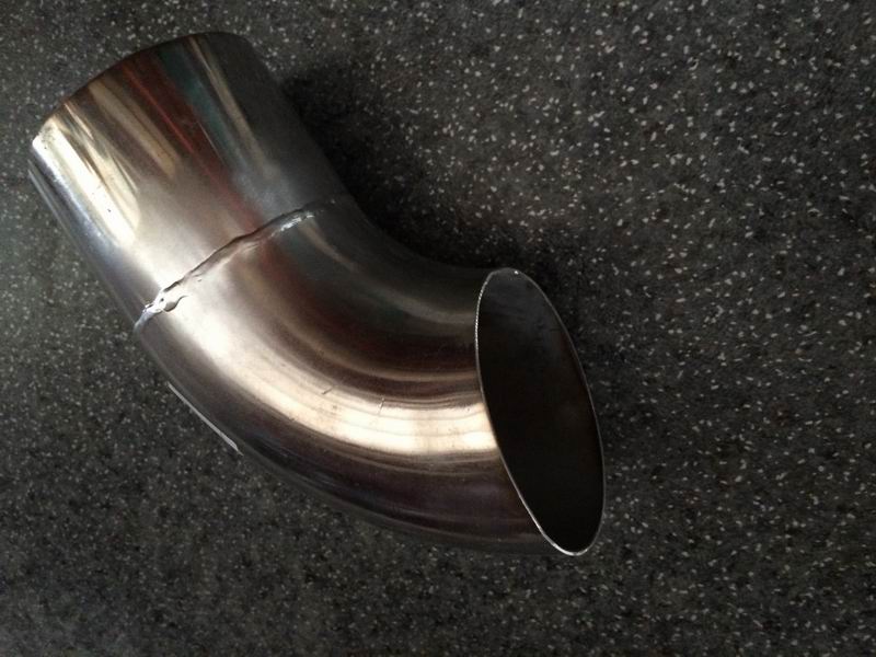 Exhaust tailpipe (Φ89, L=185mm, 106°)-1