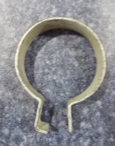 Intake and exhaust fixed pipe clamp, round, Φ90, padded belt