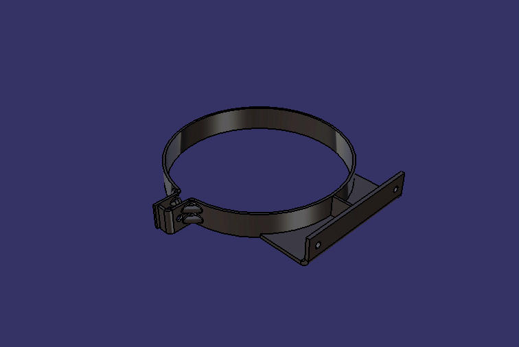 Silencer fixing clamp, Φ284, H192