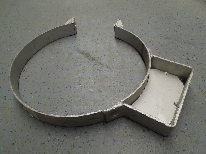 Silencer fixing clamp, Φ284, H221-1