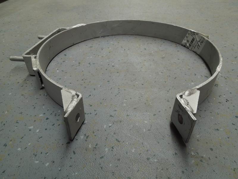 Silencer fixing clamp, Φ284, H158-1