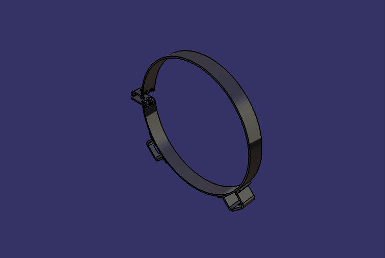 Зажим для крепления глушителя, Φ 349 , Ч 222