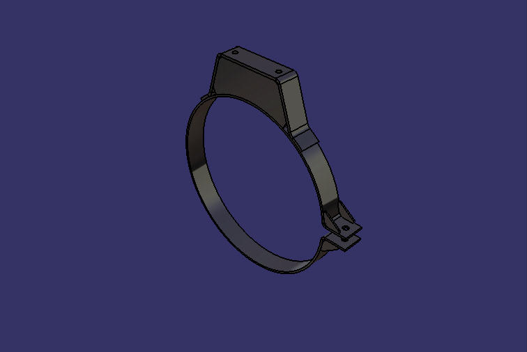 Зажим для крепления глушителя, Φ 350 , Ч 240