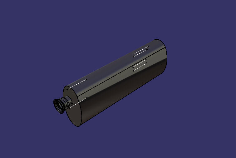 Exhaust muffler, National IV, SUS436,825