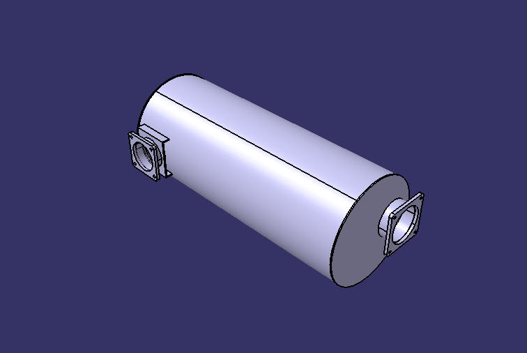 Выхлопный глушитель, У Сан, алюминиевая пластина, 346/850