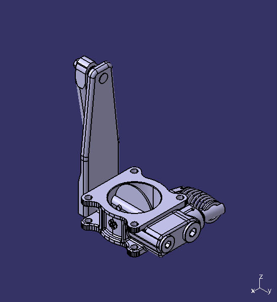 Exhaust brake valve, front-mounted vehicle model (domestic constant pressure valve)