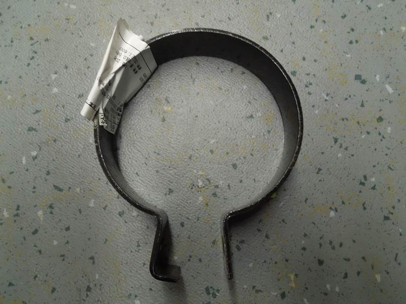 Intake and exhaust fixed pipe clamp, round, Φ102, no pad belt-1