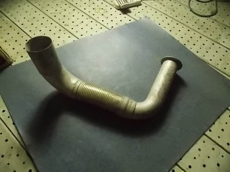 Exhaust bend pipe