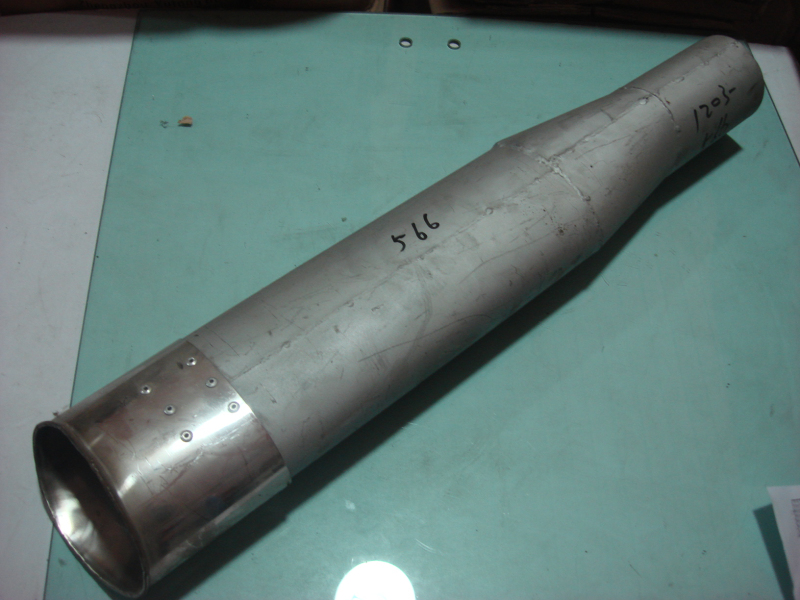 D Muffler exhaust tailpipe