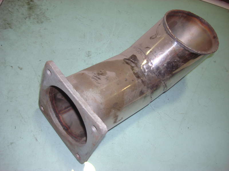 Exhaust tailpipe, Φ116, L=342mm, flange 105*105-2