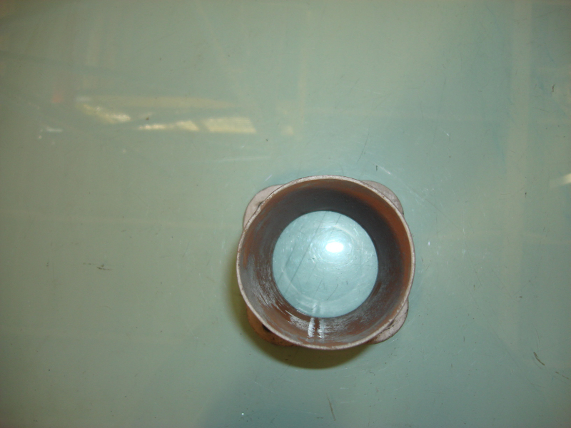 Rear section of muffler intake pipe