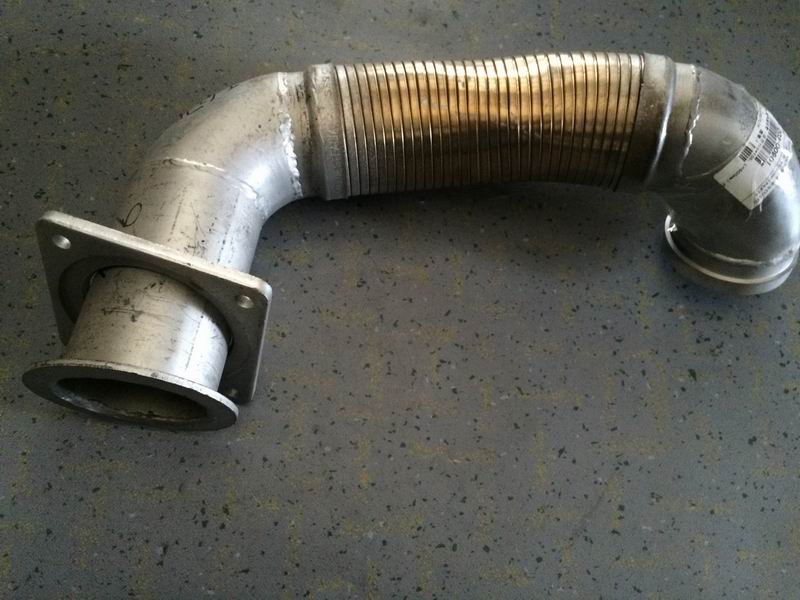 Exhaust bellows (flange 105*105, L=500mm) work installation