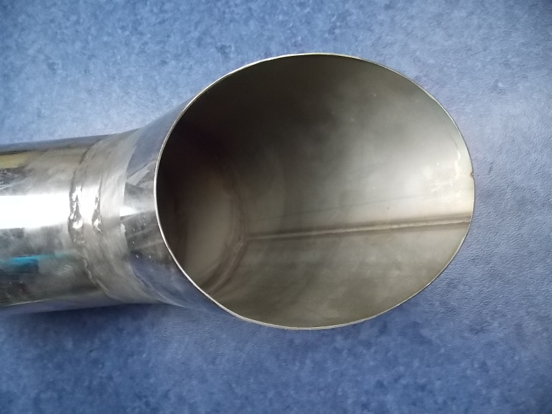 Exhaust tailpipe (Φ116, L=398mm, 135°)-1