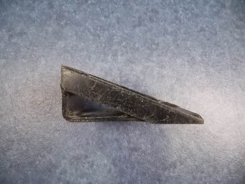 Exhaust pipe bracket, L-shaped, 5mm, with reinforced ribs-2