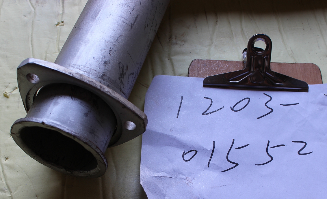 Exhaust corrugated pipe (flange 81*81, L=521mm)-1