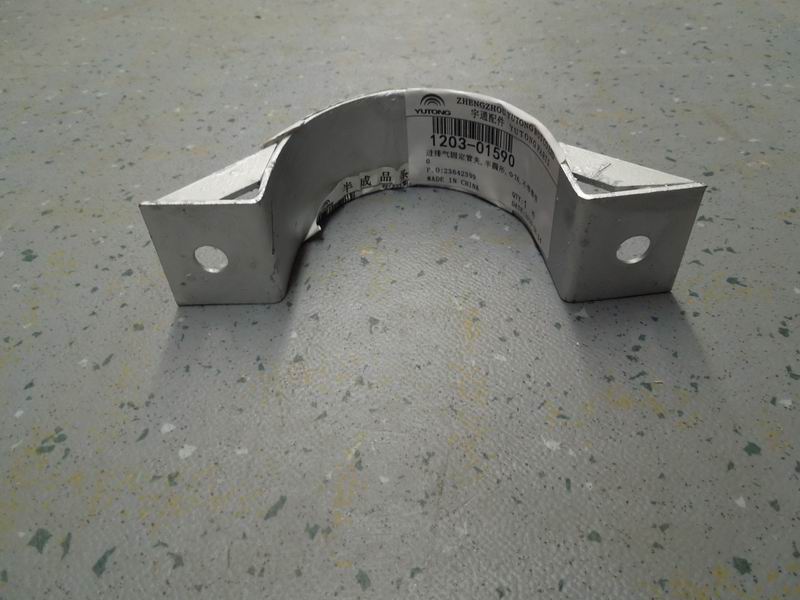 Intake and exhaust fixed pipe clamp, semicircular, Φ76, without padding