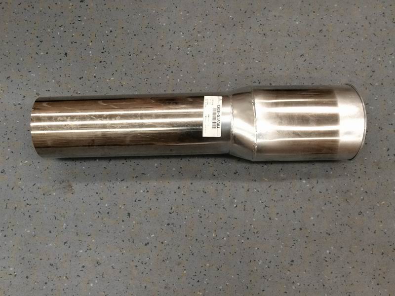 Exhaust tailpipe (Φ116, L=588mm, 176°)