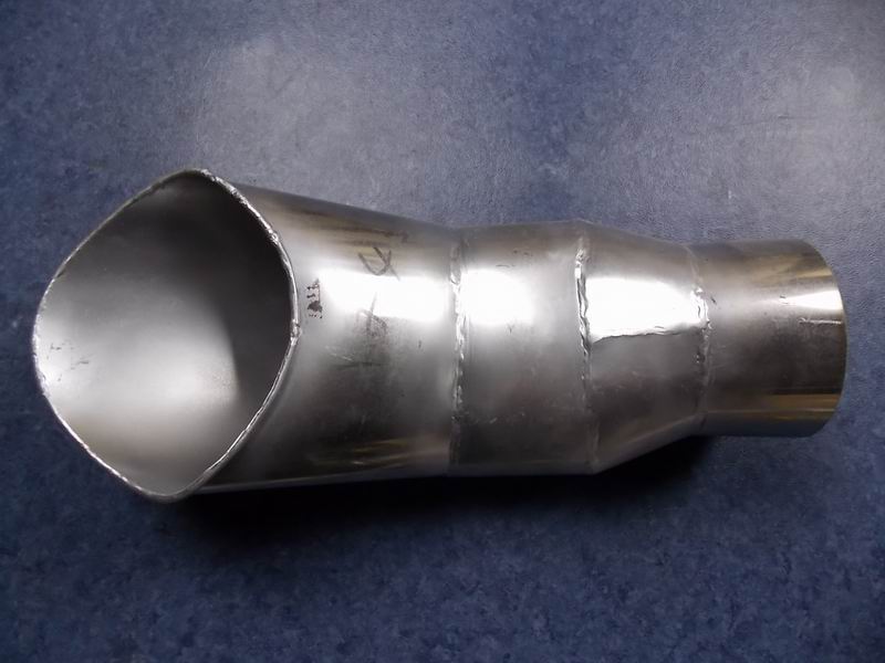 Exhaust tailpipe (Φ102, L=342mm, 147°)