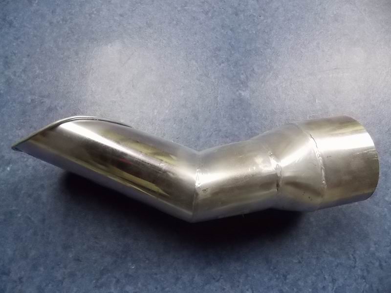 Exhaust tailpipe (Φ102, L=342mm, 147°)-1