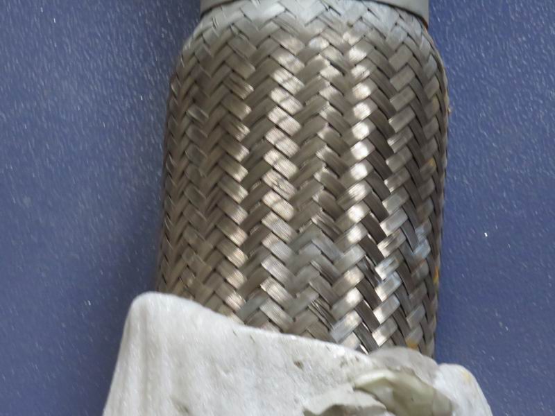 Exhaust corrugated pipe (flange 116*116, L=620mm)-1