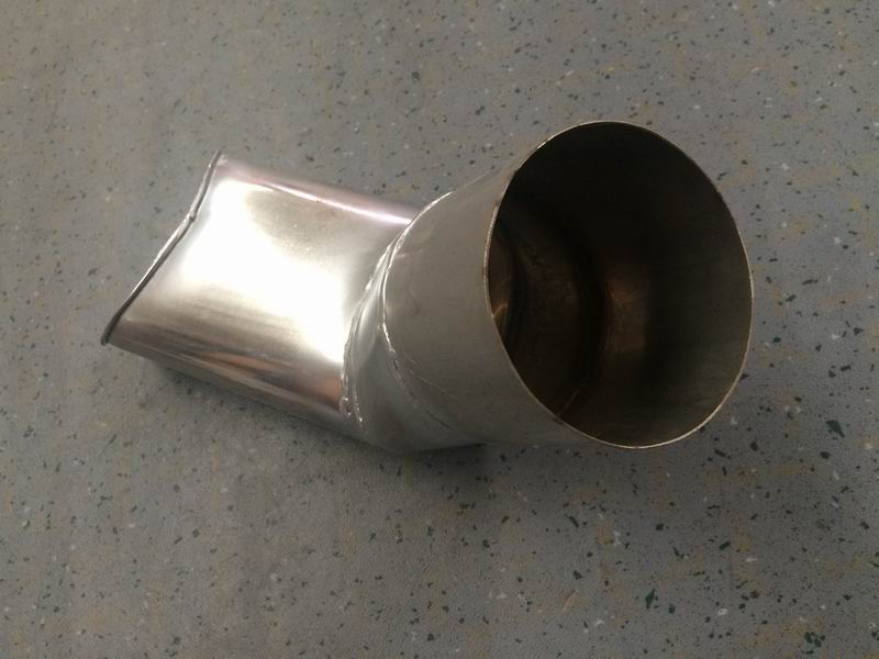 Exhaust tailpipe (Φ116, L=365mm, 135°)-1