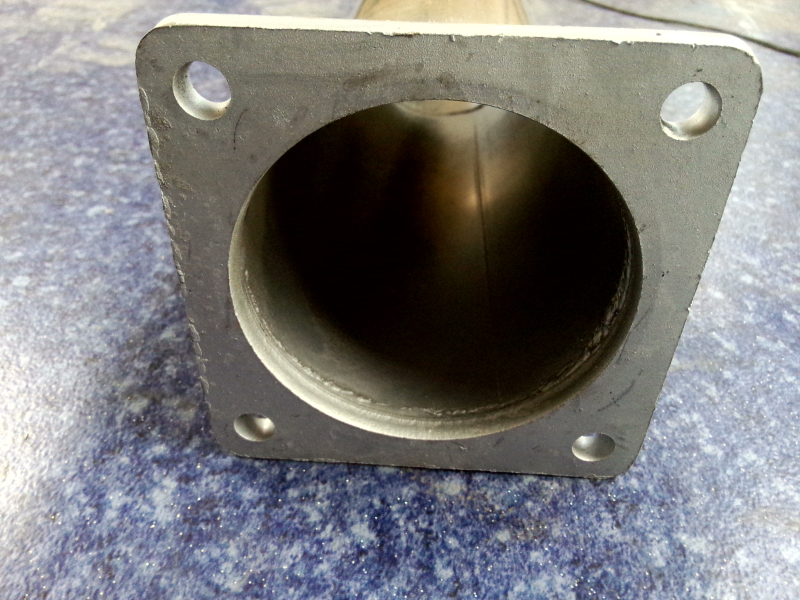 Exhaust tailpipe (flange 105*105, Φ110, L=330mm)-1