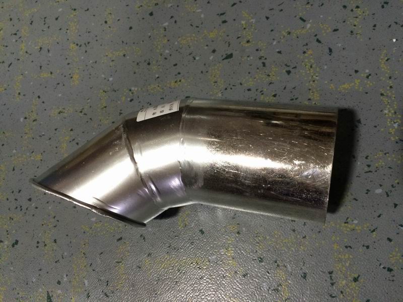 Exhaust tailpipe, Φ80, L=170,137°