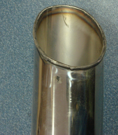 Exhaust tailpipe (Φ89, L=428mm, 155°)-1