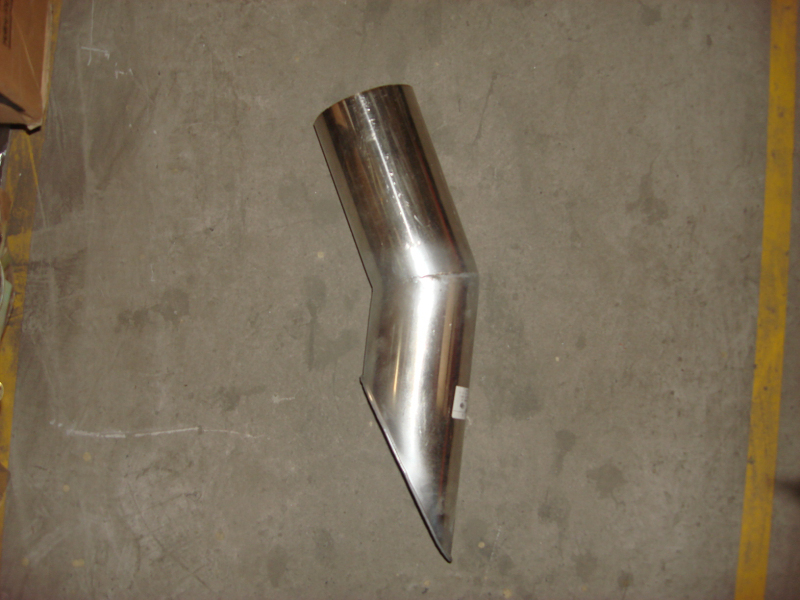 Exhaust tailpipe (Φ115, L=497mm, 155°)