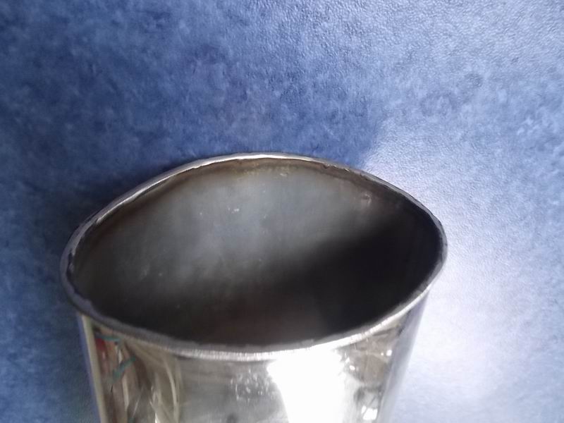 Exhaust tailpipe (flange 105*105 Φ114 L=710)-1