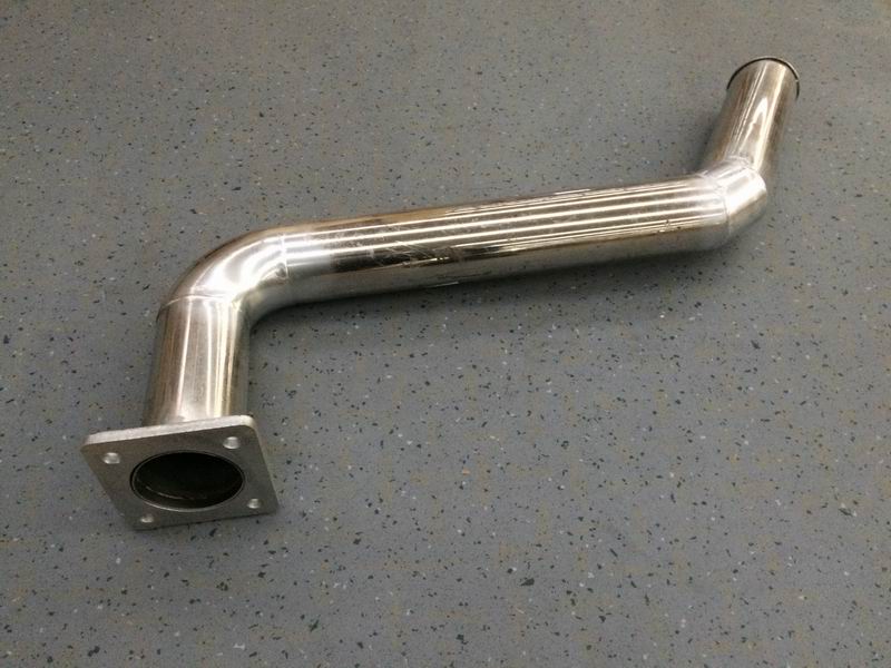 Exhaust tailpipe (flange 80*80 Φ76 L=629)-1