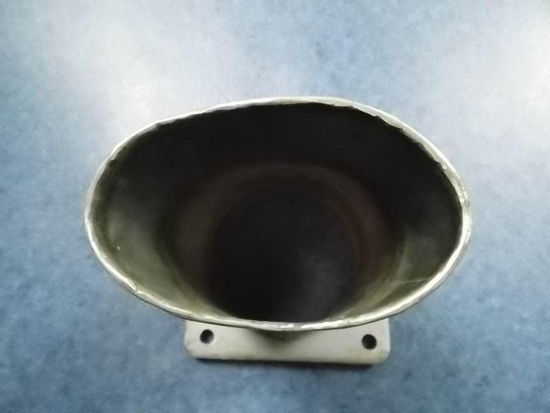 Exhaust tailpipe (flange 124*124 Φ120 L=165)-1