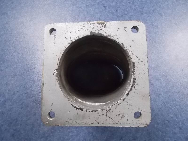 Exhaust tailpipe (flange 124*124 Φ120 L=165)-2