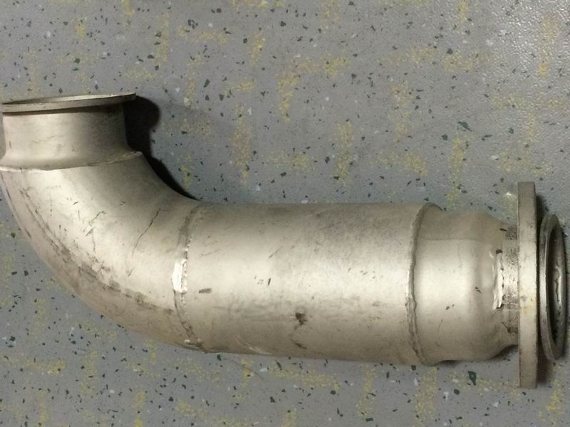 Exhaust bend pipe