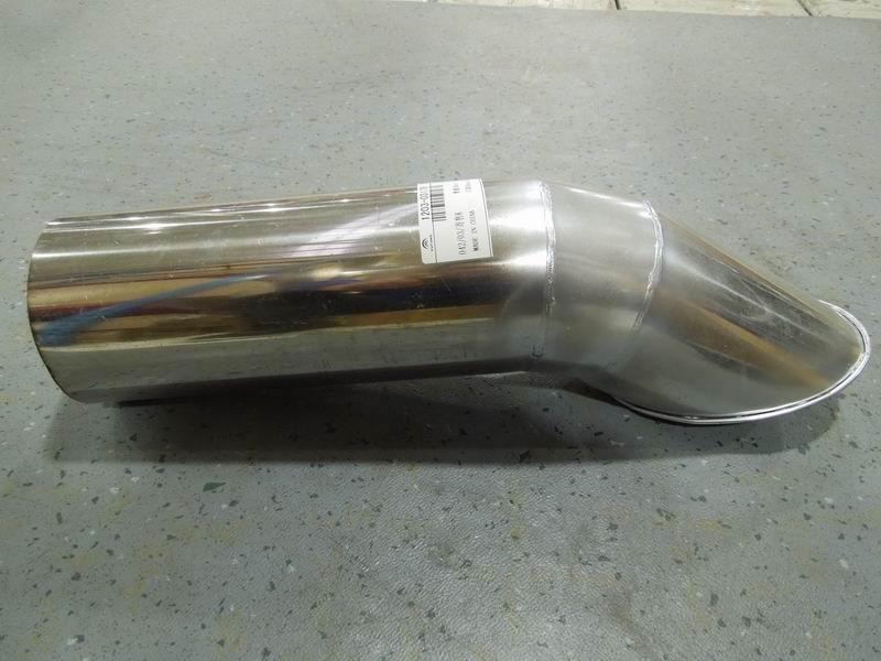 Exhaust tailpipe (Φ101, L=422mm, 145°)